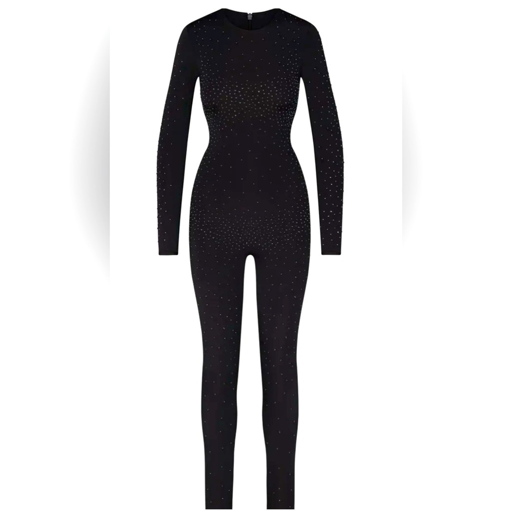 Skim x swaroski long sleeve jumpsuit